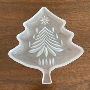 Mikasa Yuletide Tree Frost Sweet Dish